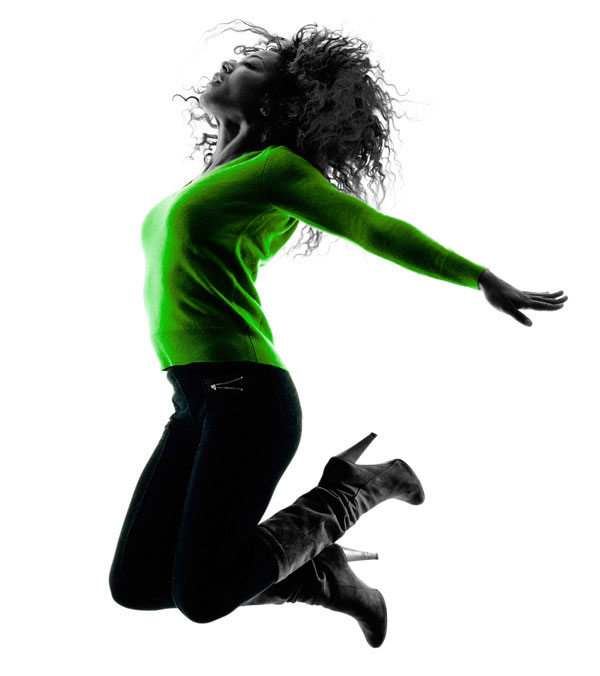 Jumping woman CIESLA WEBDEVELOPMENT